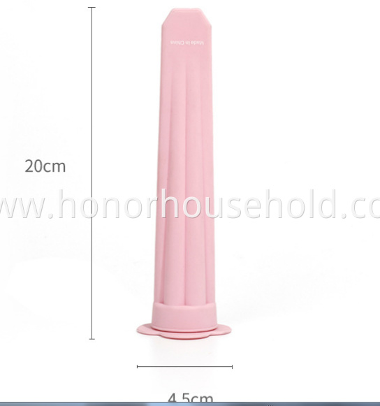 LD-Y017A Diy reusable silicone ice cream popsicle mold with food grade flower shape lid